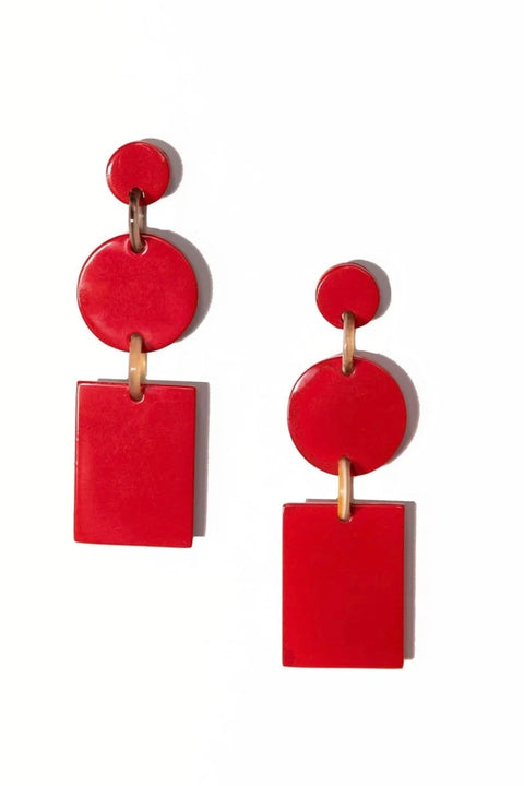 XMAS RED HARBOR EARRINGS
