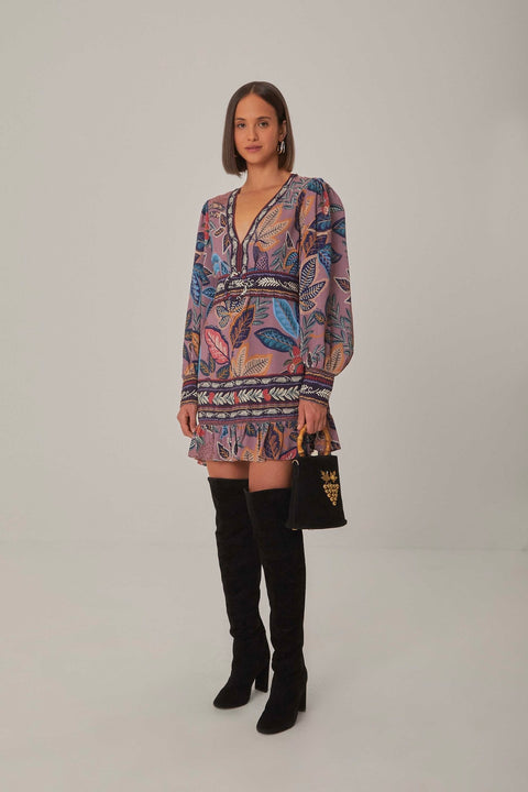 WILD NIGHT LS MINI DRESS