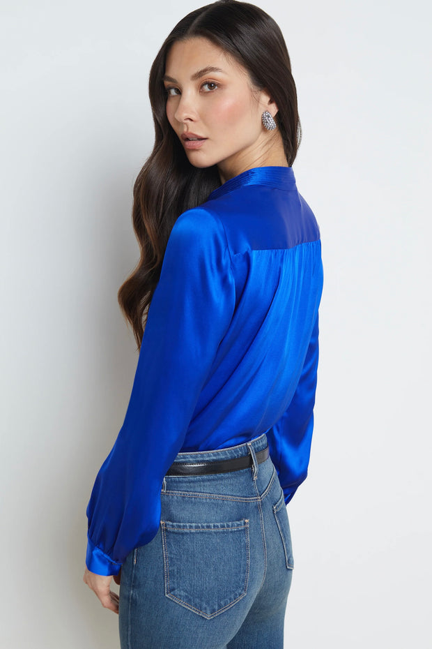 BIANCA BAND COLLAR BLOUSE
