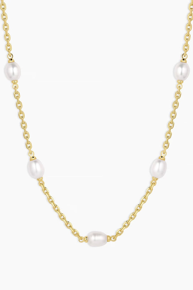 PHOEBE NECKLACE- GLD/PEARL