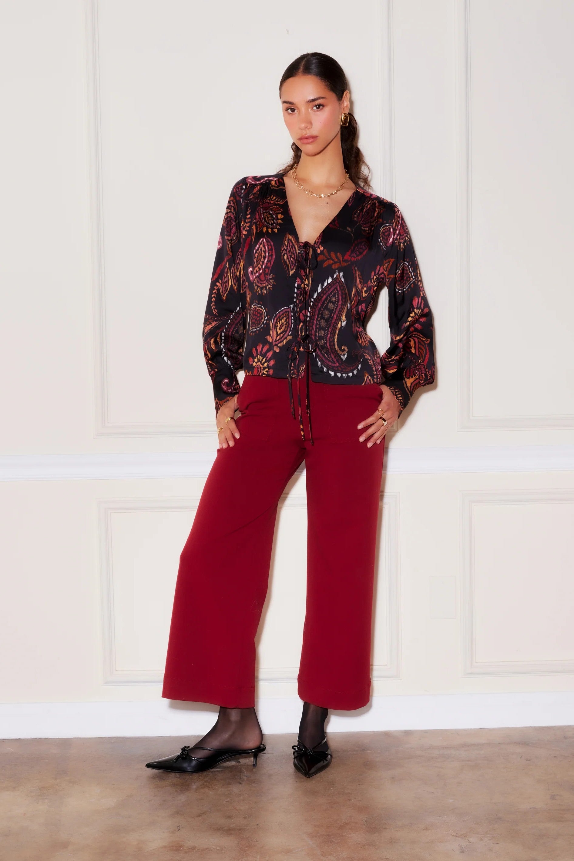 RYLEE CROPPED PANTS - Pants - Sassanova