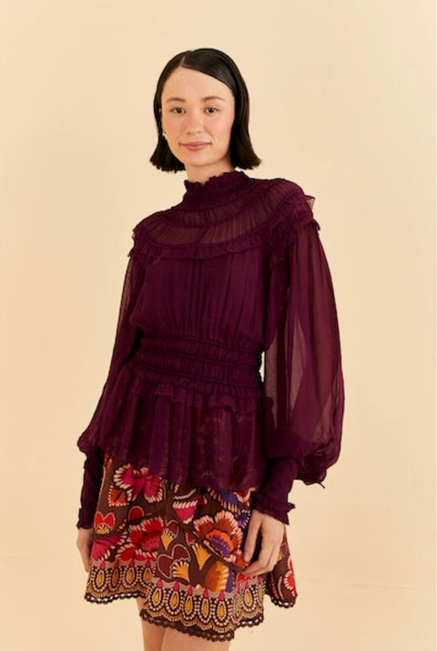 RUFFLED BLOUSE