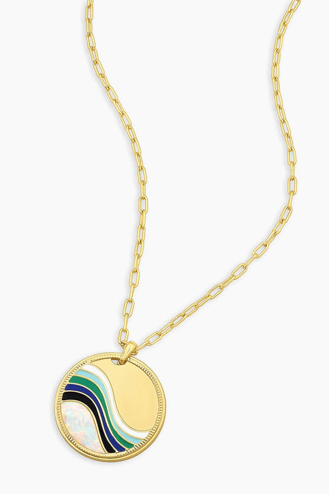 SWELL PENDANT NECKLACE- GLD