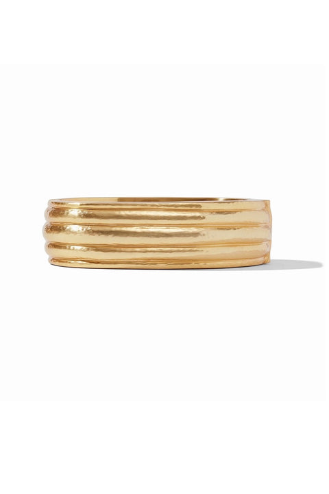 HAVANA STATEMENT HINGE BANGLE- GLD