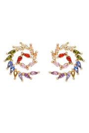 PASCAL CRYSTAL EARRINGS- MULTI