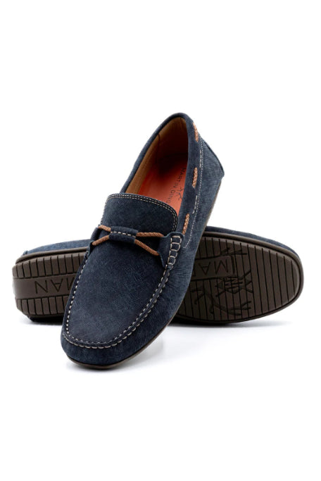 BERMUDA BRAID BIT LOAFER NAVY - Loafers - Novaman