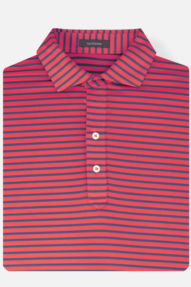 RYAN STRIPE PERFORMANCE POLO