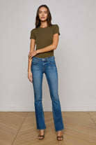 RESSI SS RIBBED CREW NECK TEE - T-shirts - Sassanova