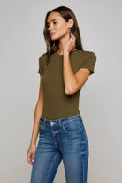 RESSI SS RIBBED CREW NECK TEE - T-shirts - Sassanova