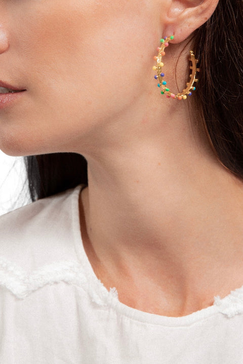 GIPSY ENAMEL EARRINGS