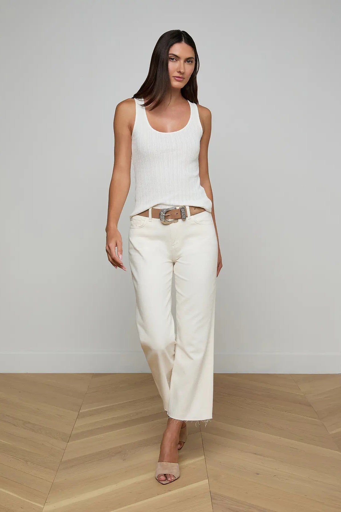 ADIRA SCOOP NECK TANK - Tank Tops - Sassanova