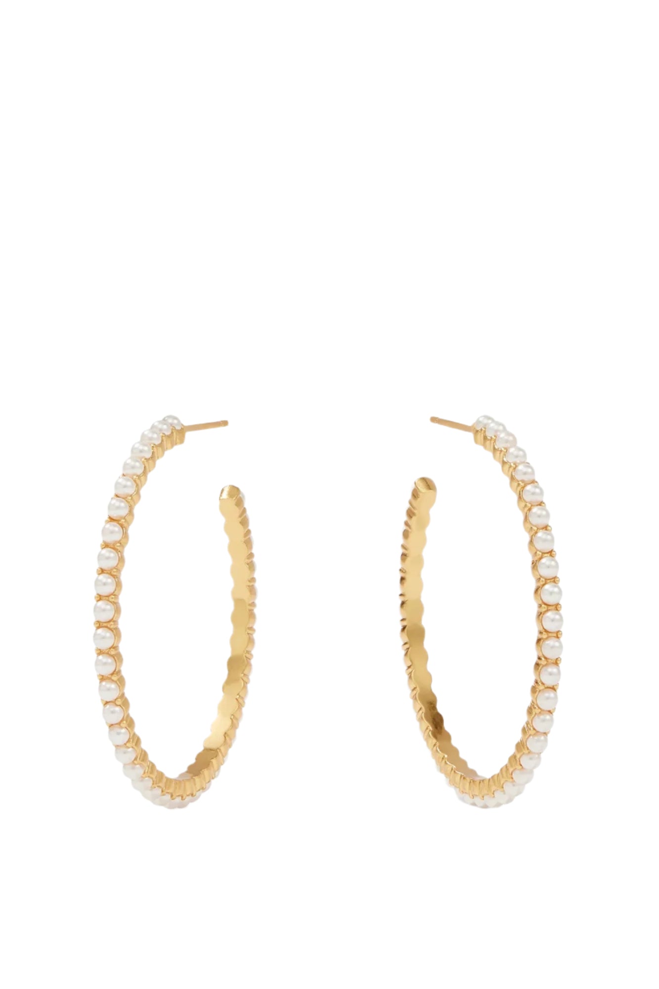 JULIET HOOP MED- GLD/PEARL
sassanova