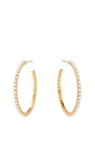 JULIET HOOP MED- GLD/PEARL
sassanova