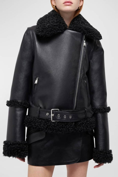 CHARLESTON SHERPA MOTO JACKET