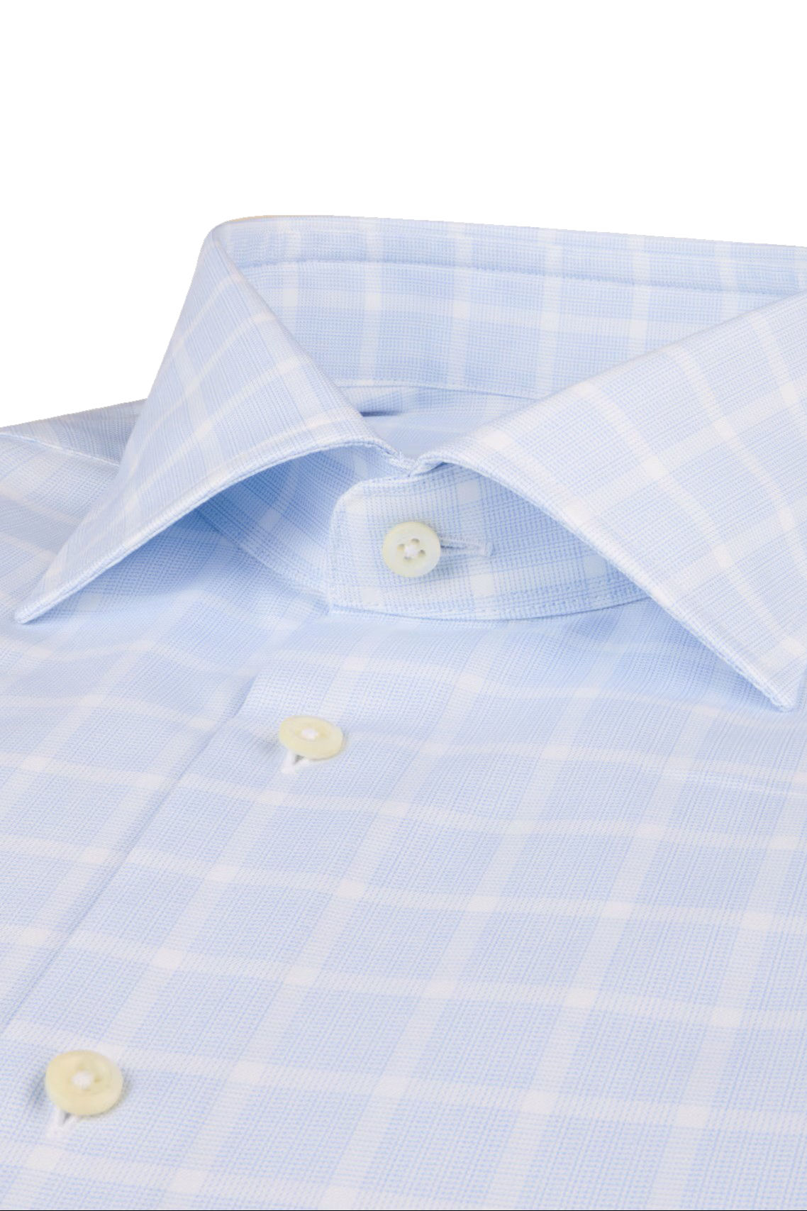 LONG SLEEVE WINDOWPANE DRESS SHIRT - Long Sleeved Shirts - Novaman
