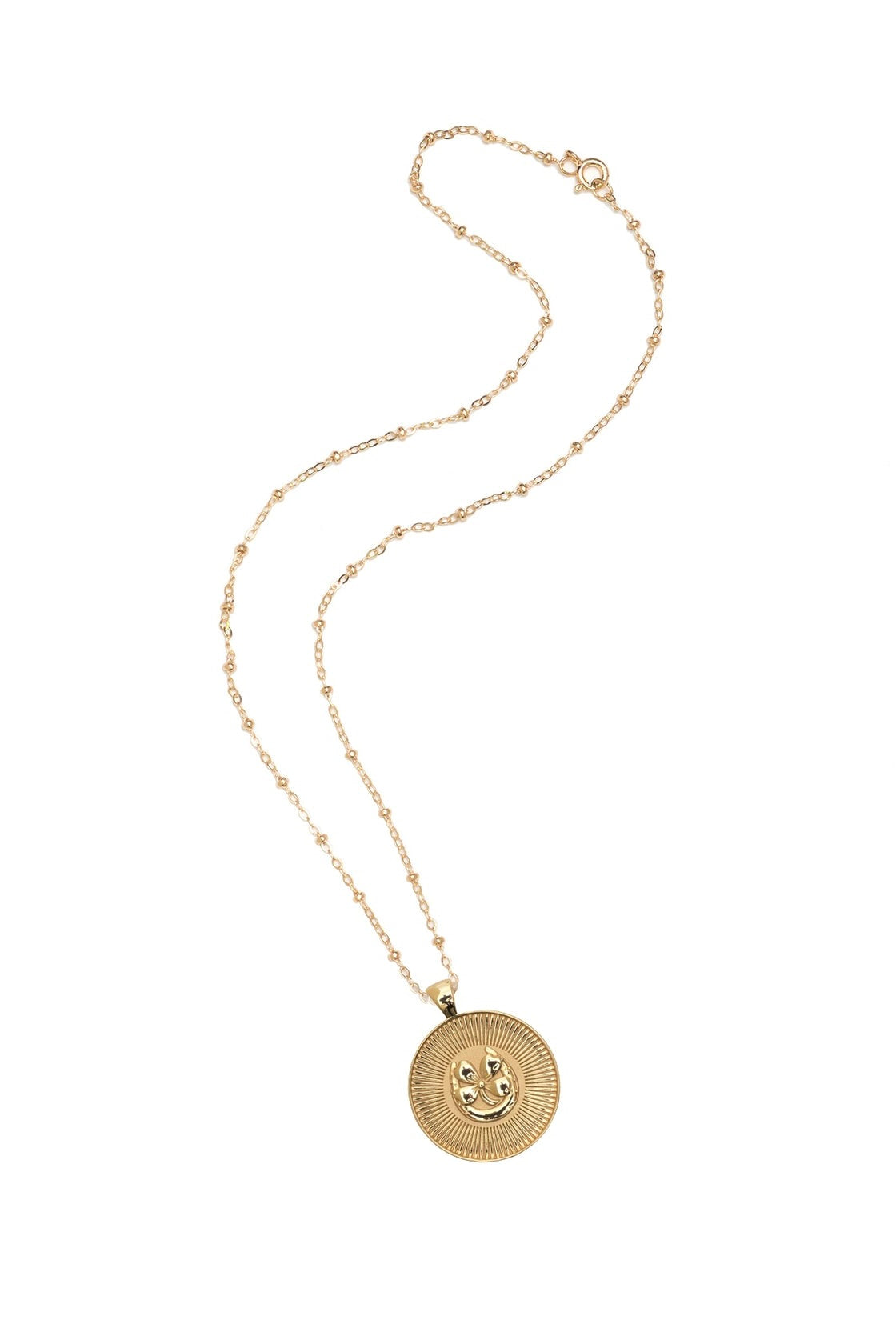 LUCKY SM PENDANT NECKLACE- SATELLITE CHAIN - Necklaces - Sassanova