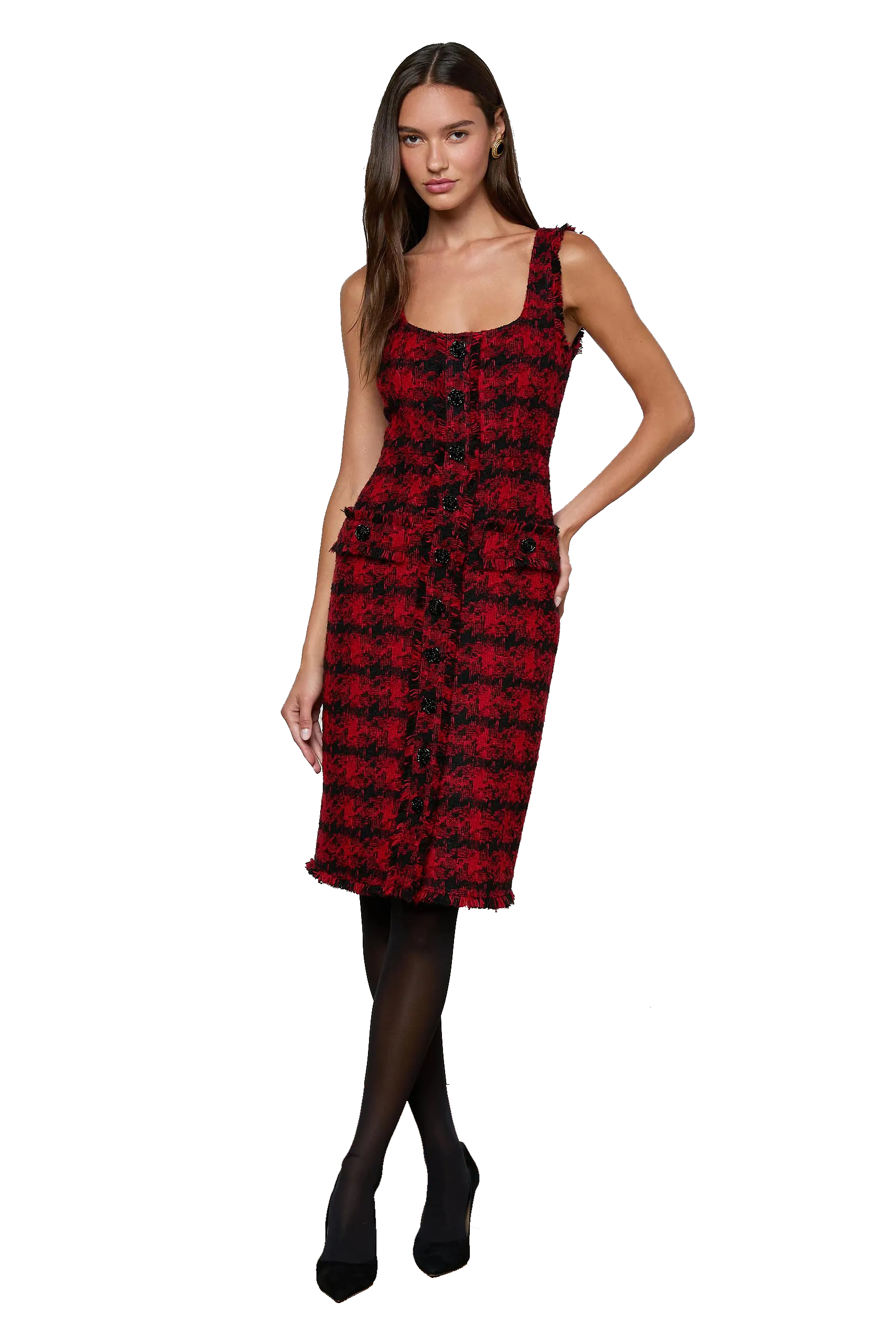 AYA SLVLS MIDI DRESS - Dresses - Sassanova