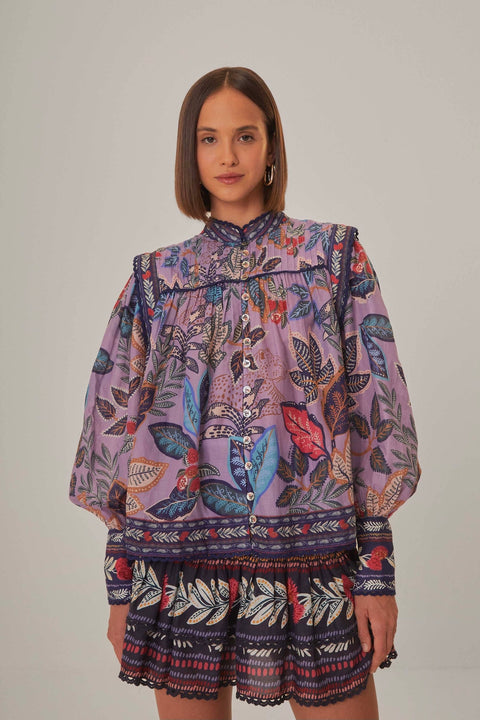 WILD NIGHT LS BLOUSE