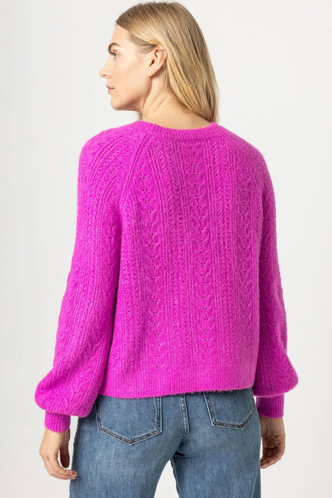 NOVELTY STITCH PULLOVER SWEATER (PA2347)