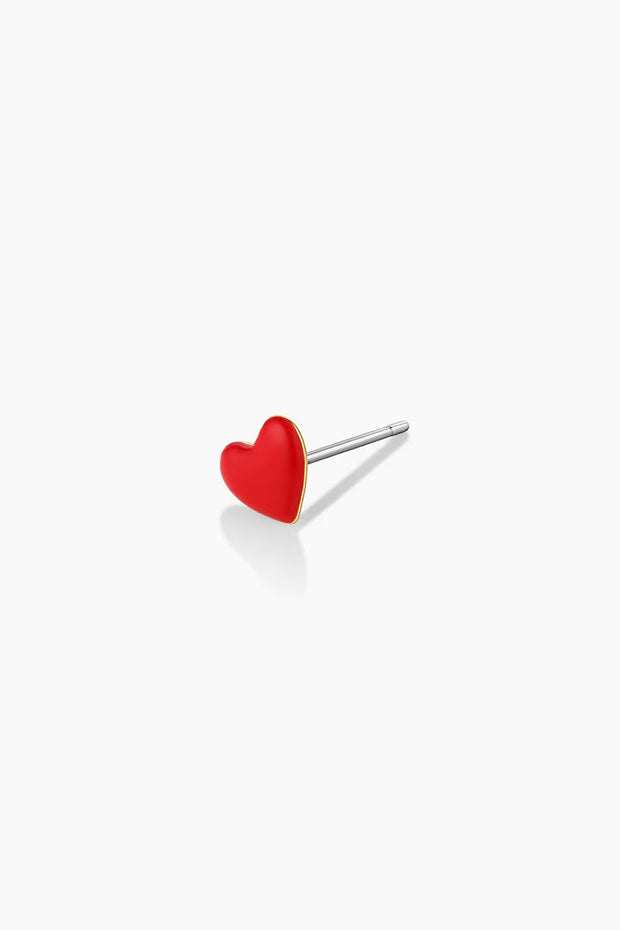 AMOUR STUD EARRINGS- RED