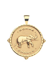 LUCKY ORIGINAL ELEPHANT NECKLACE - DRAWN LINK CHAIN