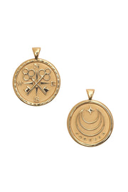 FOREVER PETITE EMBELLISHED COIN NECKLACE- SATELLITE CHAIN