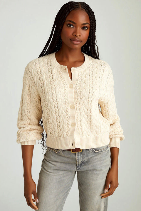 BROOKE ALLOVER CABLE CARDIGAN