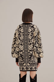 MINI KNIT PINEAPPLE GARDEN SWEATERDRESS