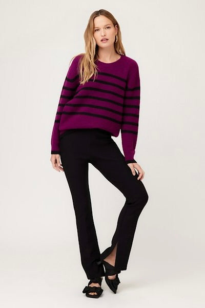 SIDE SLIT BOOTCUT PANTS
