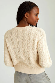 BROOKE ALLOVER CABLE CARDIGAN