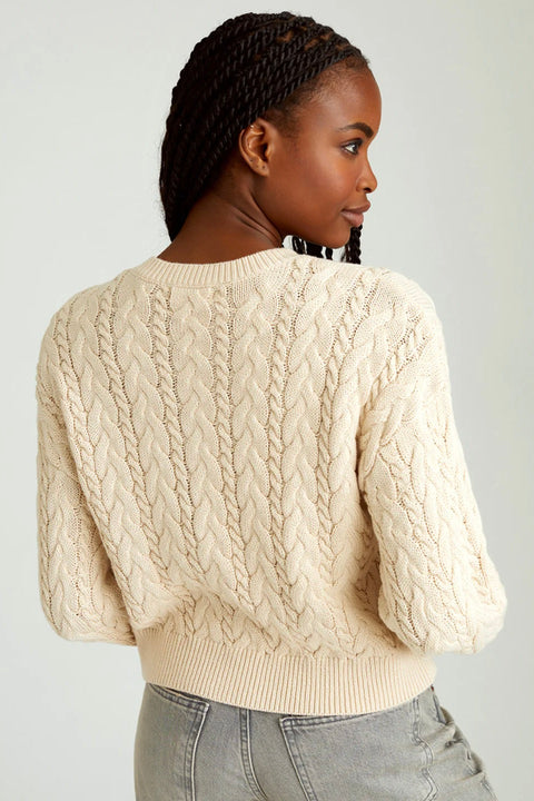 BROOKE ALLOVER CABLE CARDIGAN