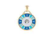 PROTECT STARRY EYE NECKLACE- DRAWN LINK CHAIN
