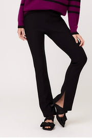 SIDE SLIT BOOTCUT PANTS