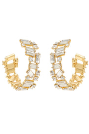 ELISE HOOPS- GLD/CLEAR