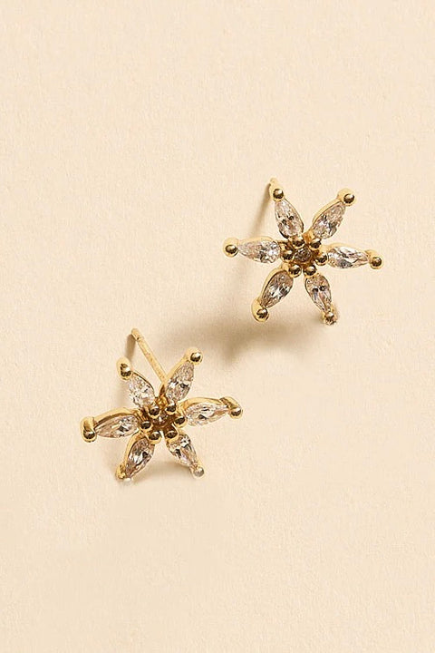 DOTTIE STUDS- GLD/CLEAR