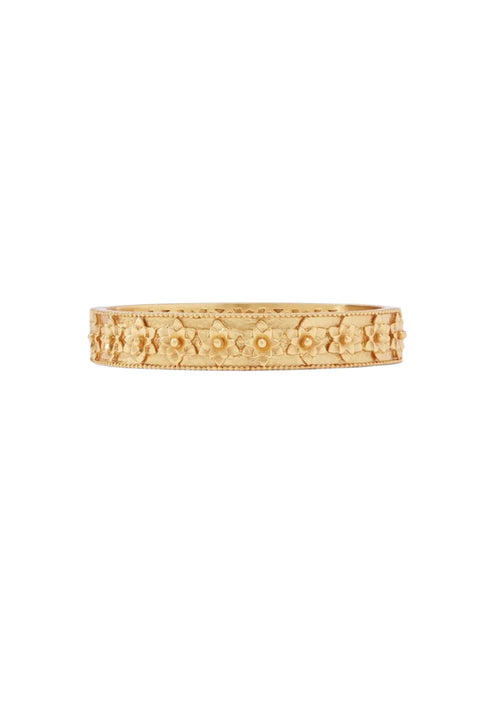 FLORA HINGE BANGLE- GLD