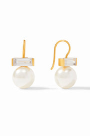 CHARLOTTE EARRING- PEARL/CZ