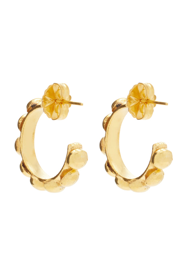 MINI CREOLE EARRINGS- GOLD