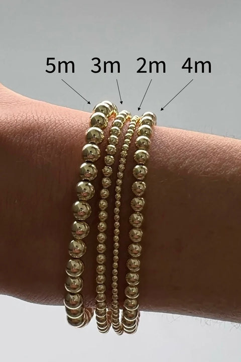 2MM SIG BRACELET- GOLD/6.75