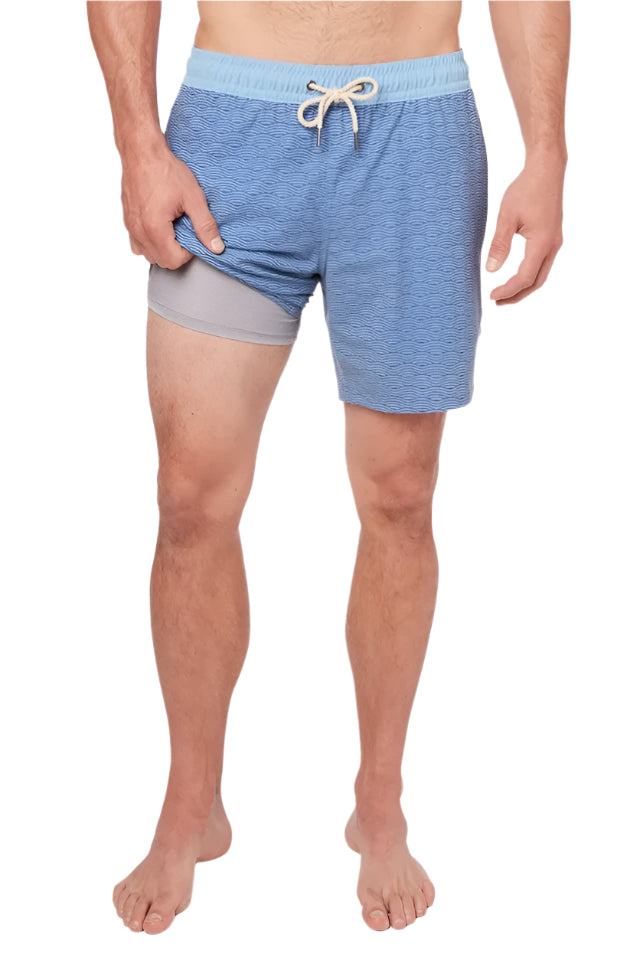 BAYBERRY BLUE WAVES  SWIM TRUNK
novaman