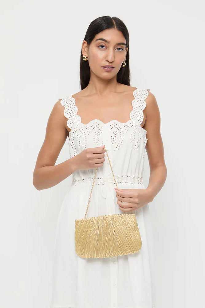 BRIT PLEATED POUCH - Handbags - Sassanova