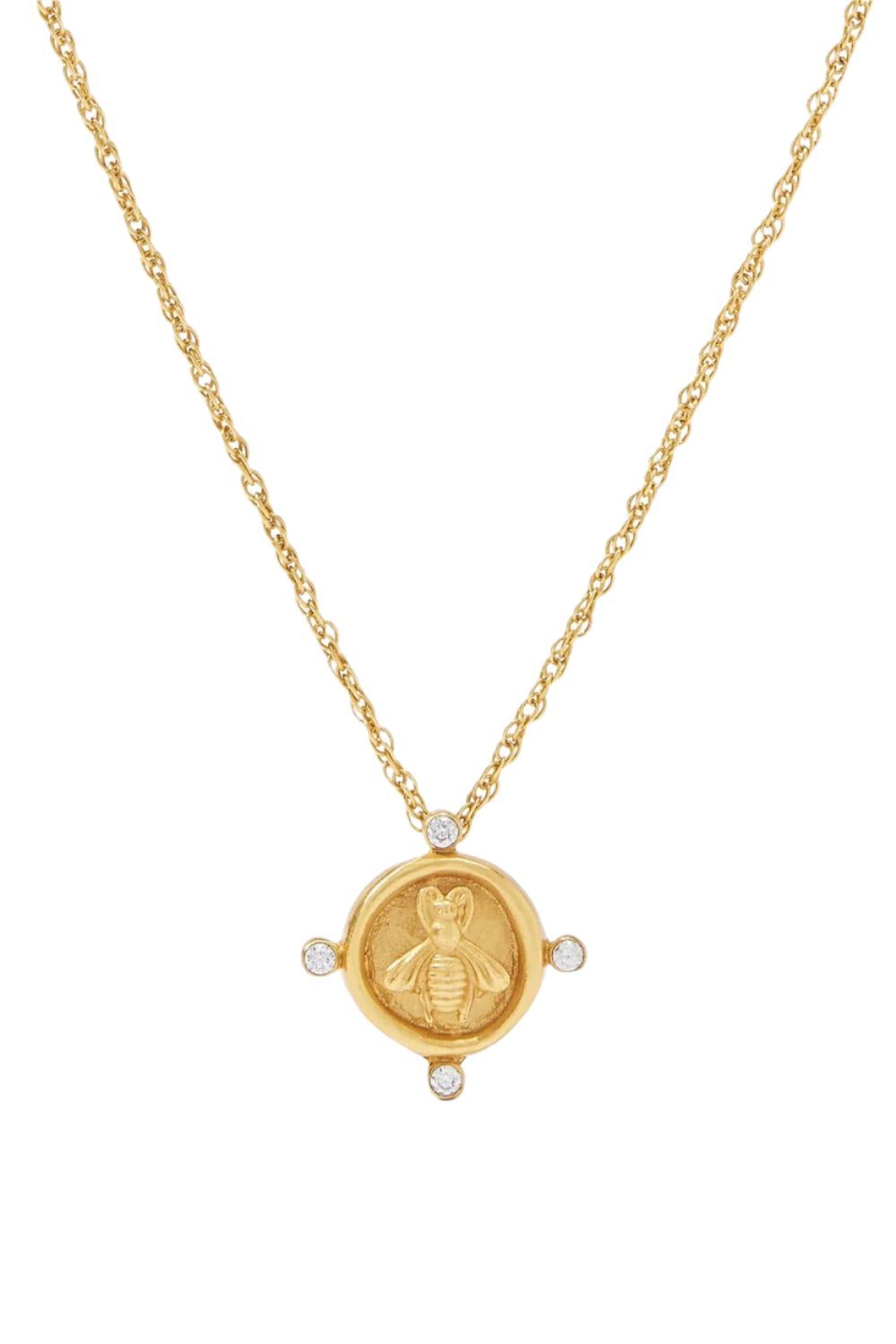 BEE CAMEO SOLITAIRE NECKLACE- GLD
sassanova
