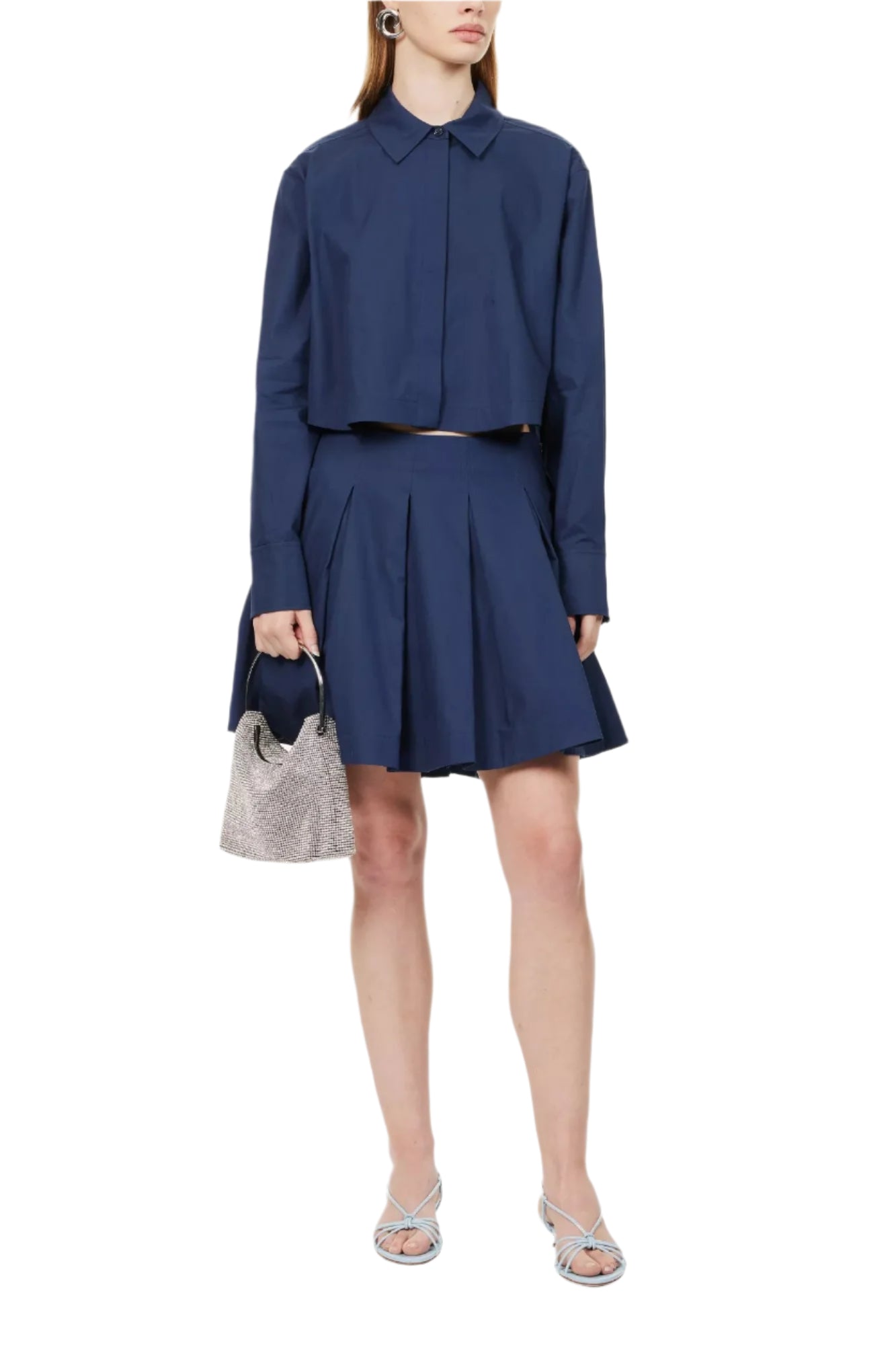 CALLAS L/S PLEATED MINI DRESS-Sassanova1