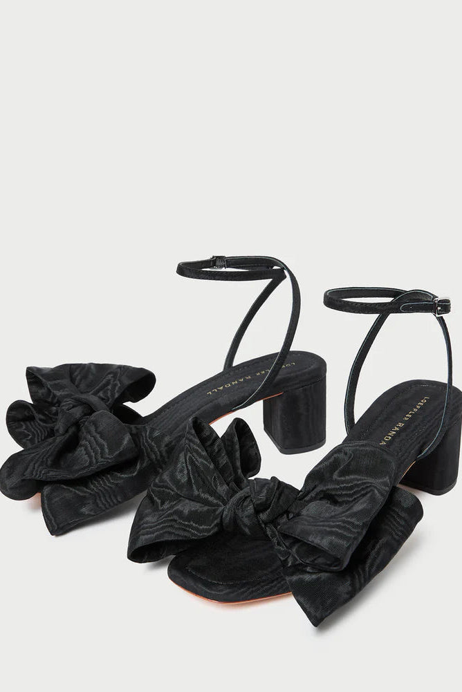 CARMEN MID HEEL BOW SANDAL - Heels - Sassanova