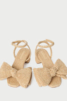 CARMEN MID HEEL BOW SANDAL - Heels - Sassanova