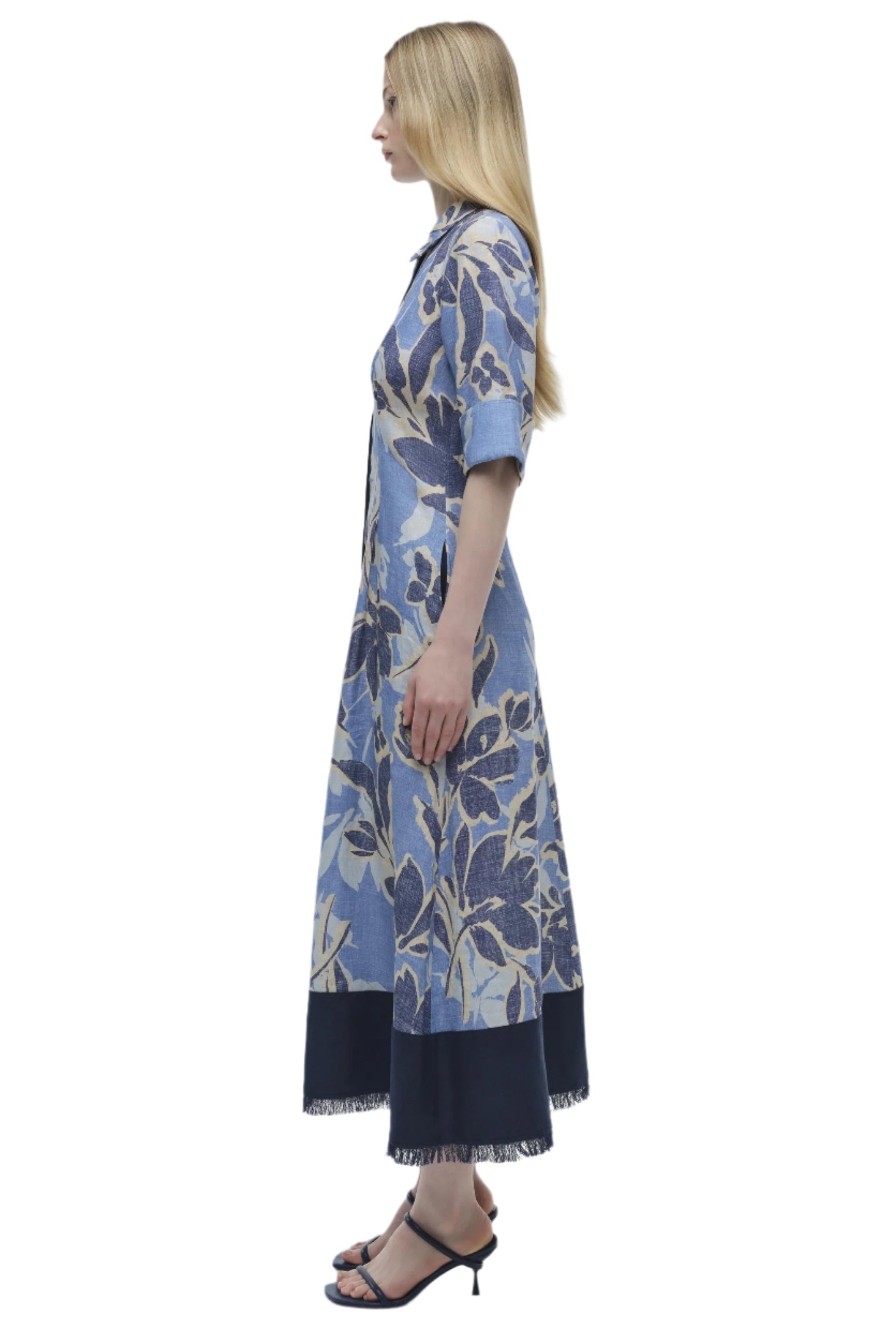 CLAUDINE S/S SHIRT MIDI DRESS-Sassanova3