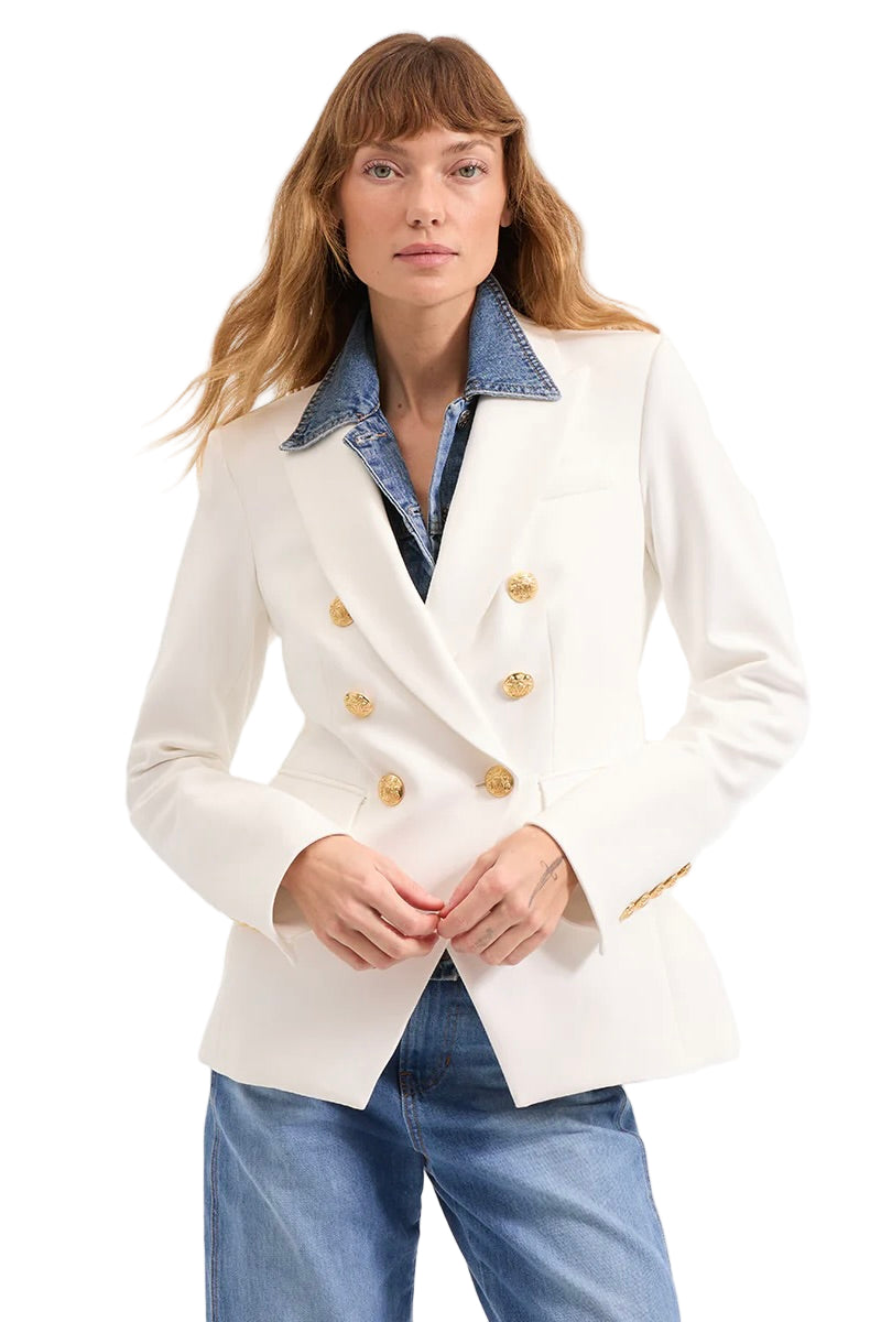MILLER DICKEY JACKET WHT - Jacket - Sassanova