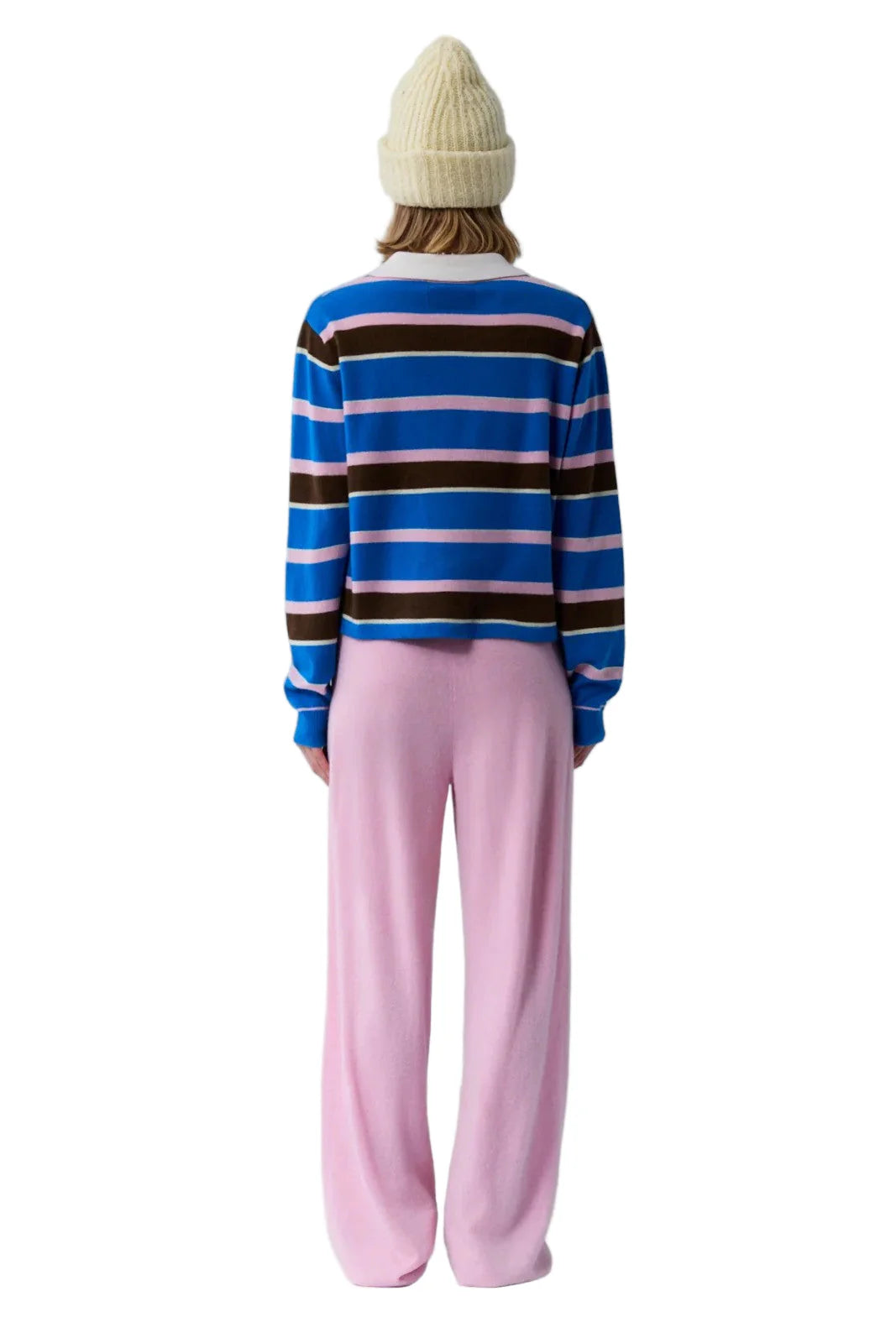 CROPPED STRIPED RUGBY SWEATER - Sweaters - Sassanova