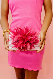 COCO FEATHER CLUTCH