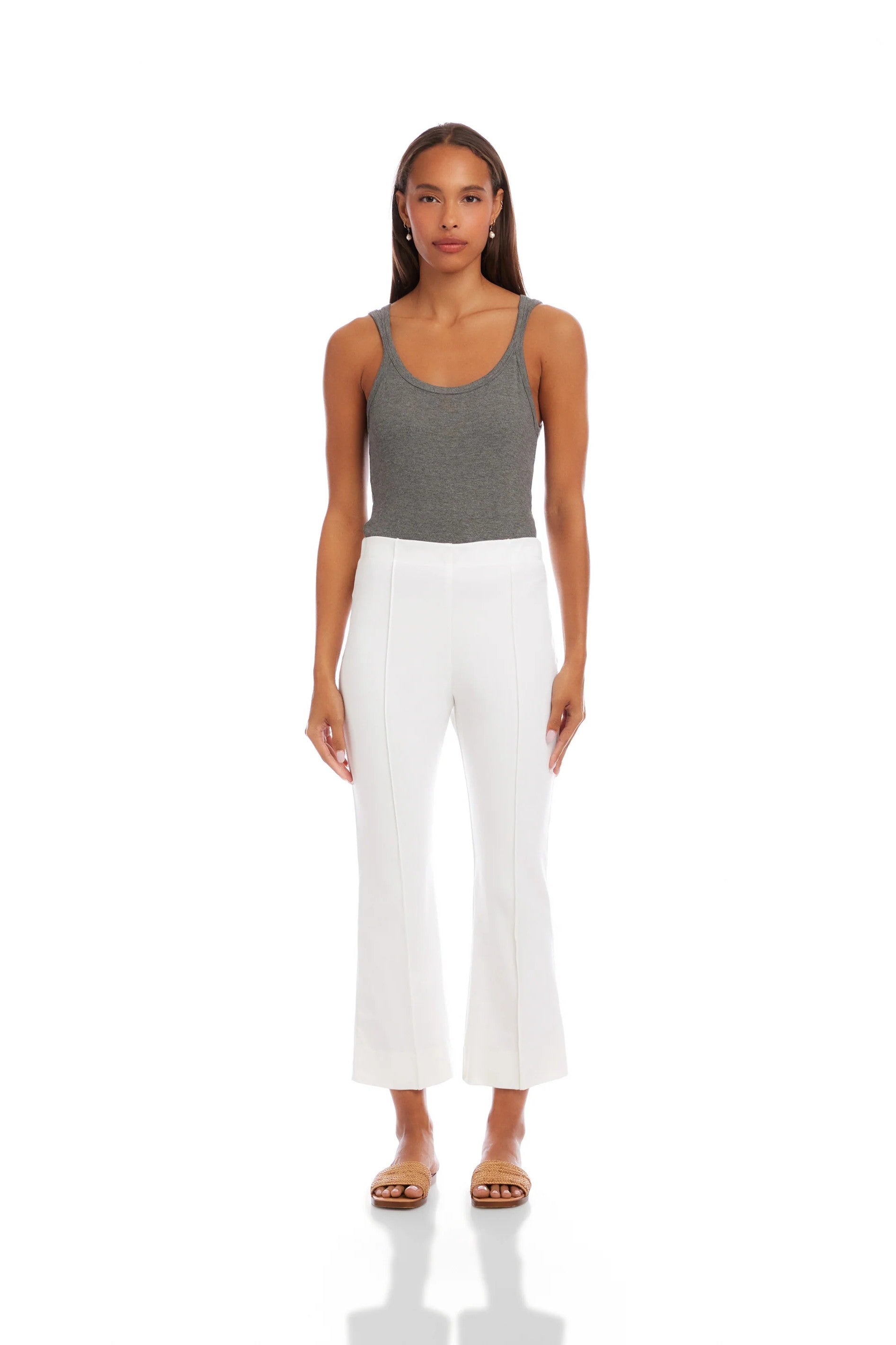 SIGOURNEY PINTUCK PANTS - Pants - Sassanova